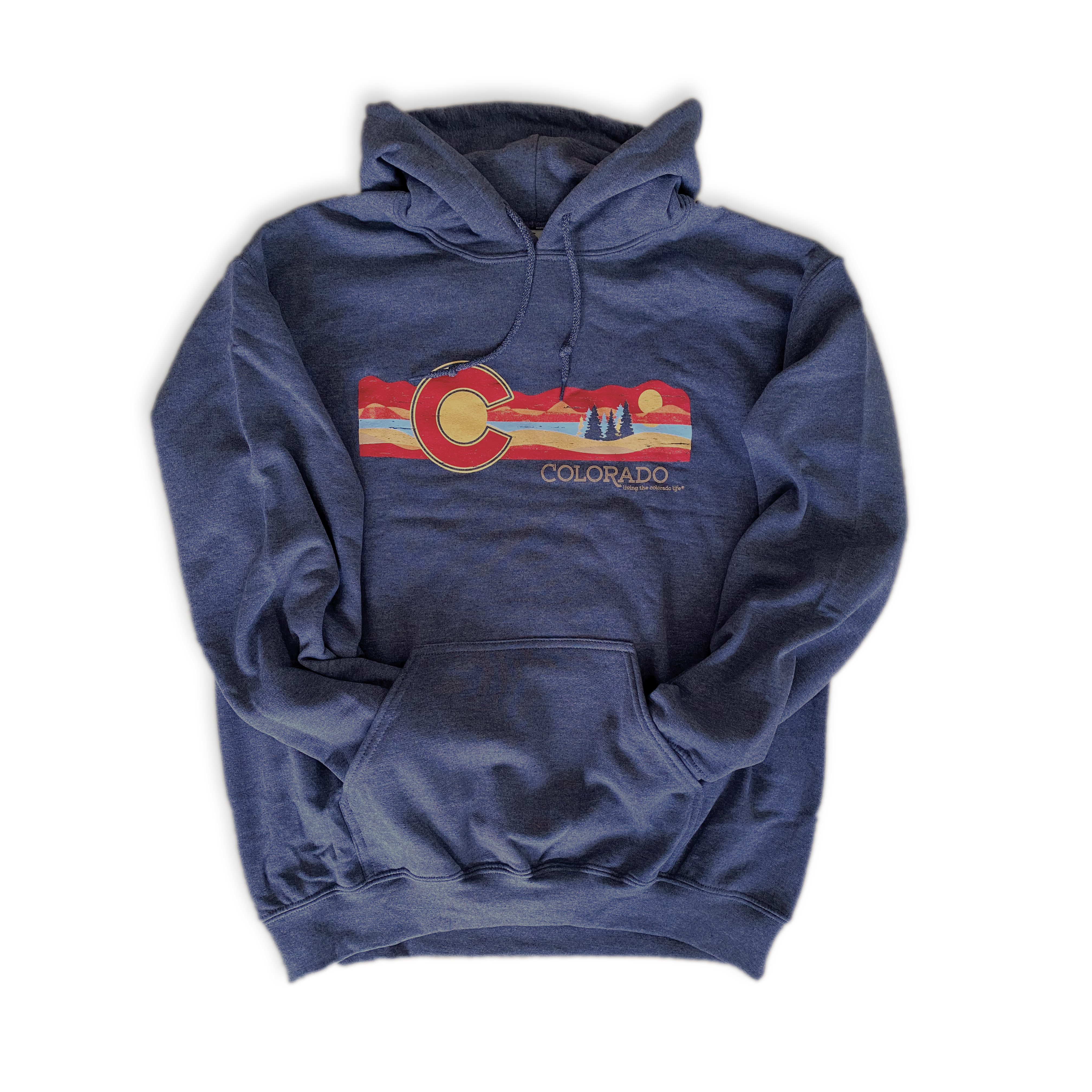 CO logo hoodie - heather navy