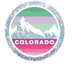 sticker - glitter mtn