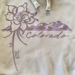 cropped hoodie - columbine
