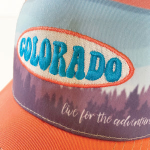 colorado trucker hat - melon