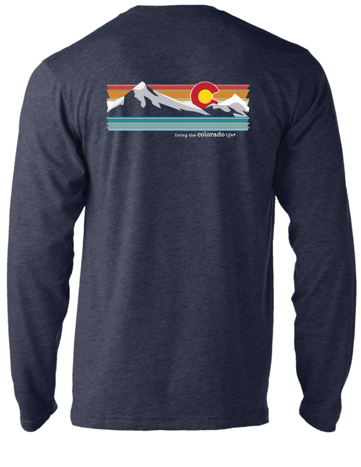 mountain stripe long-sleeve tee - 2 tee colors