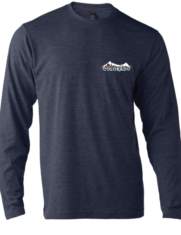 mountain stripe long-sleeve tee - 2 tee colors