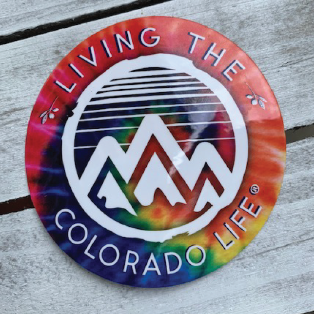 colorado tie dye sticker