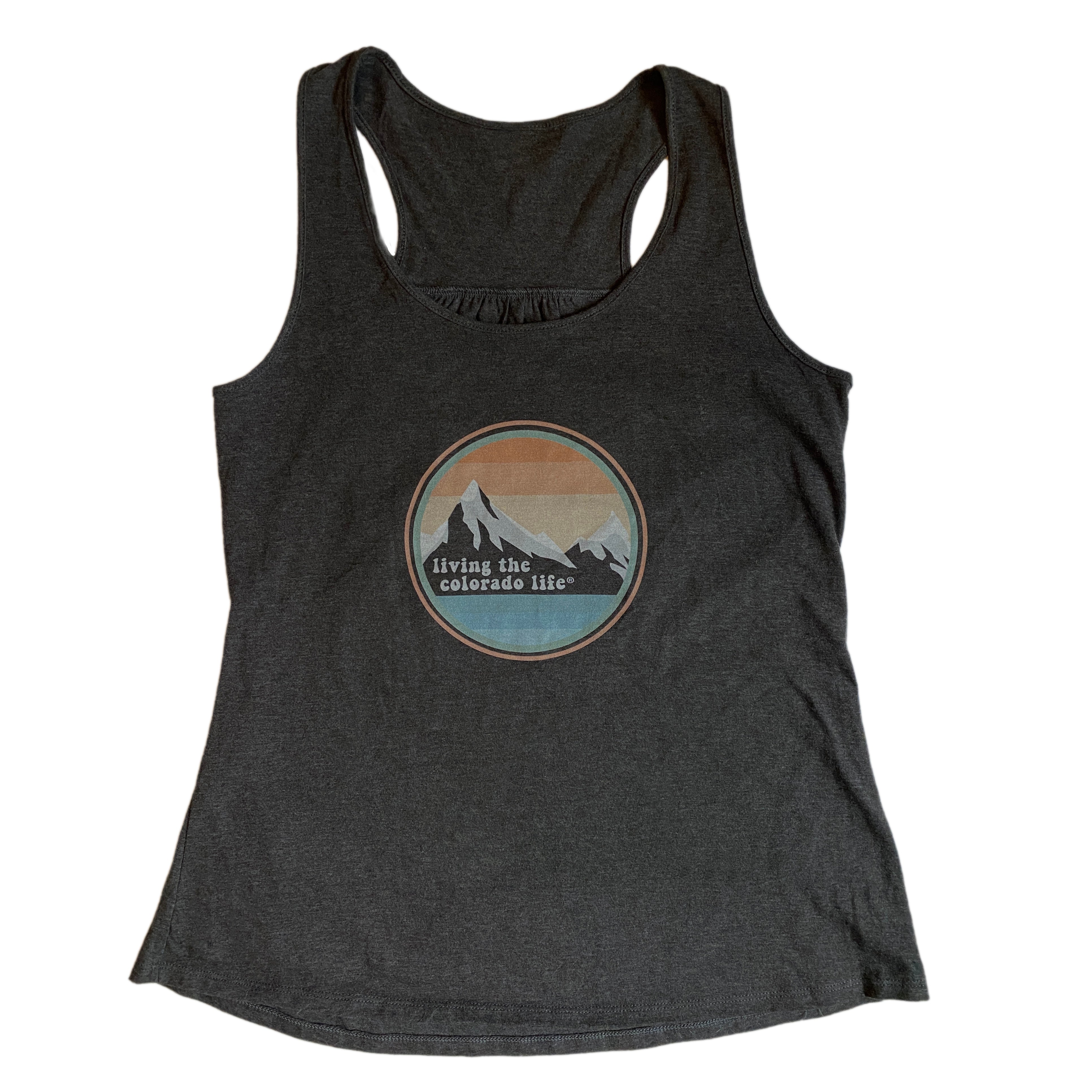 ladies tank - mountain circle